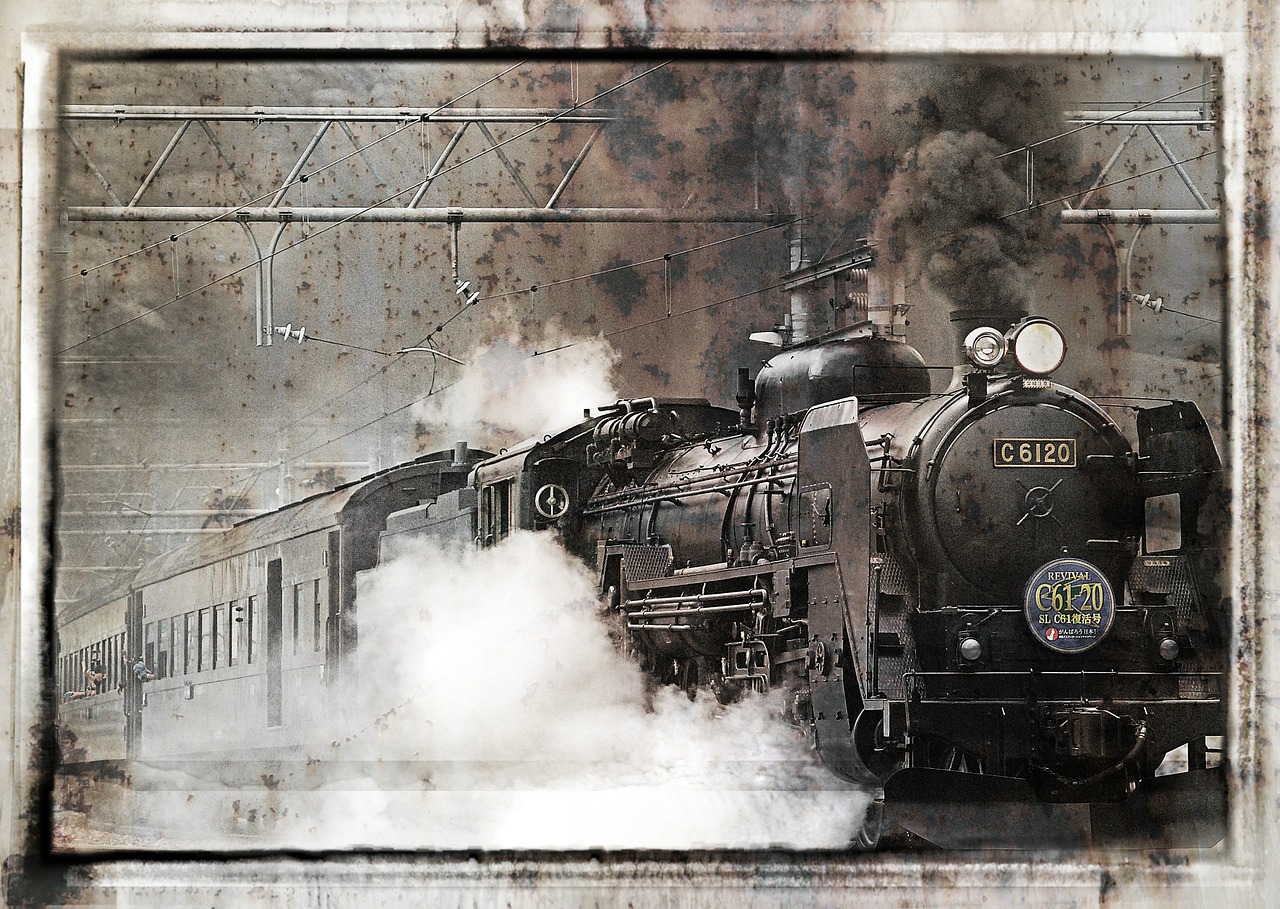 Image - steam train locomotive ancient