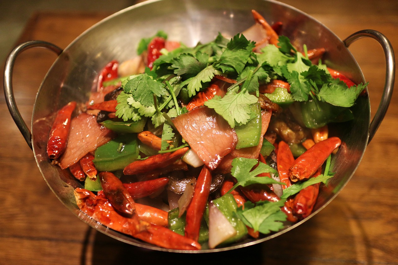 Image - food salad spicy pan hot cooking