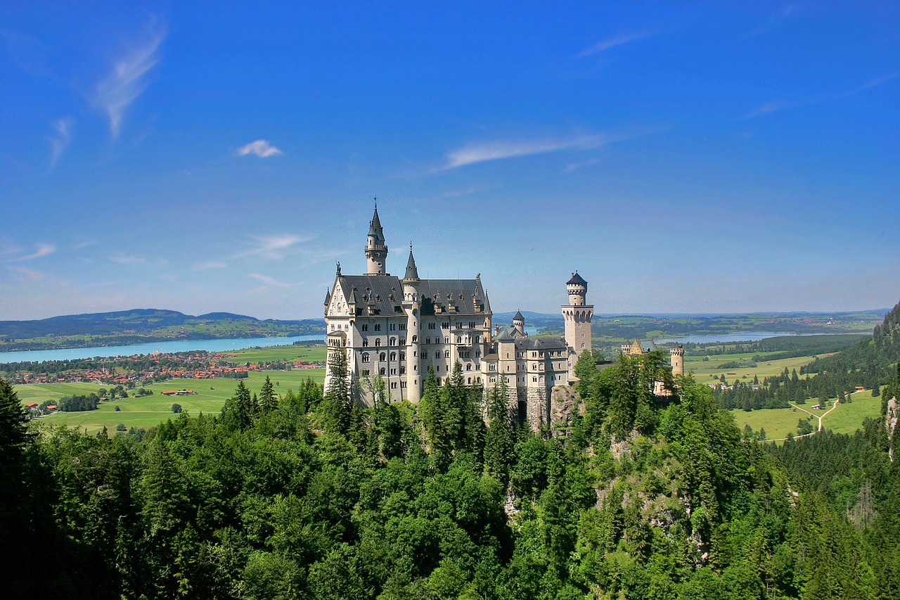 Image - castle forest woods river hills