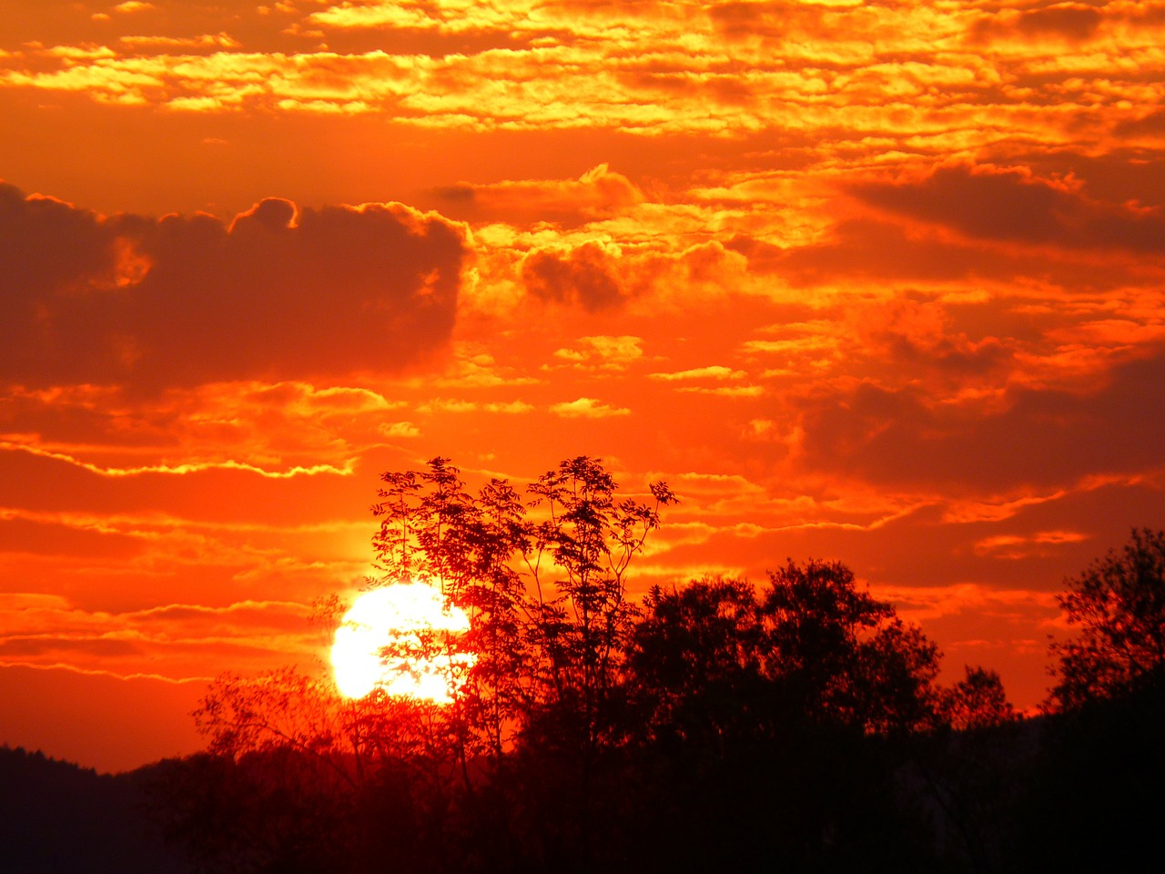 Image - abendstimmung sunset sky romance