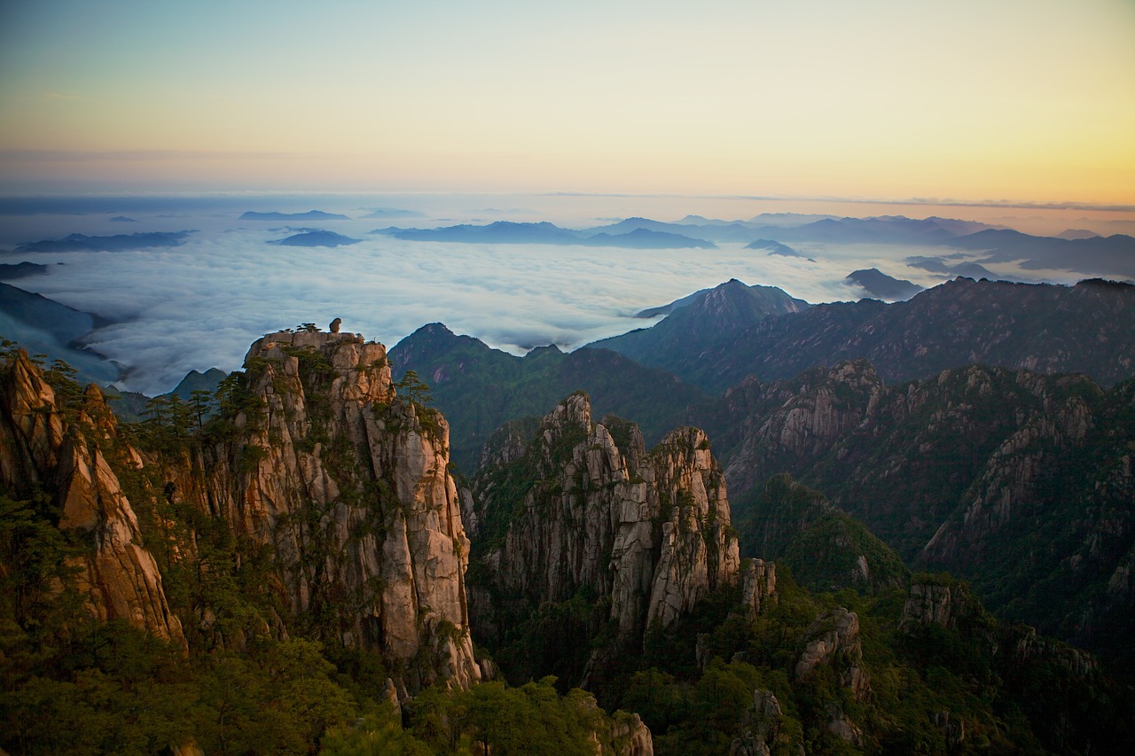 Image - yellow mountains china yellow