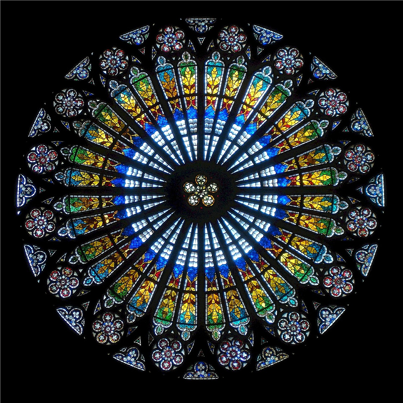 Image - rose window strasbourg cathedral