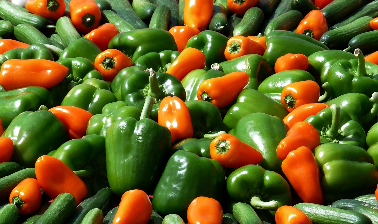 Image - paprika vegetables food market