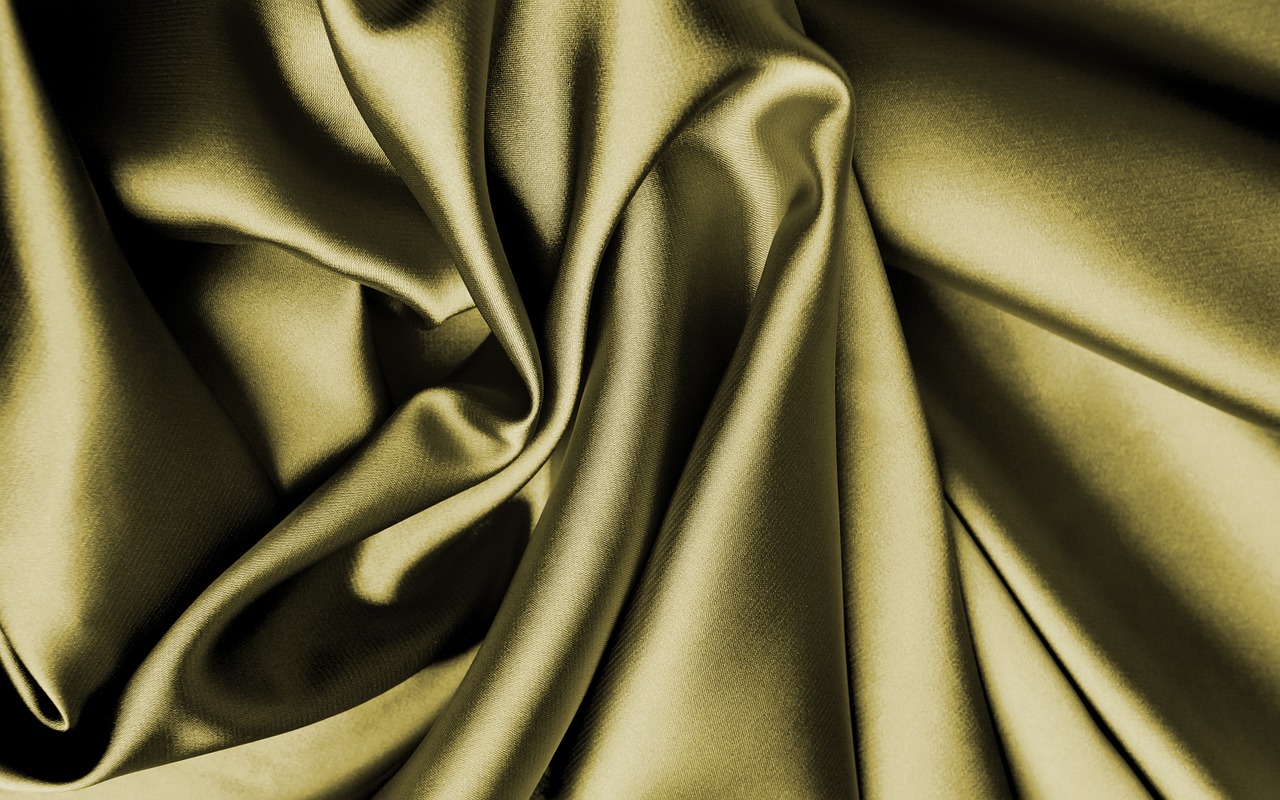 Image - fabric silk gold bright cloth