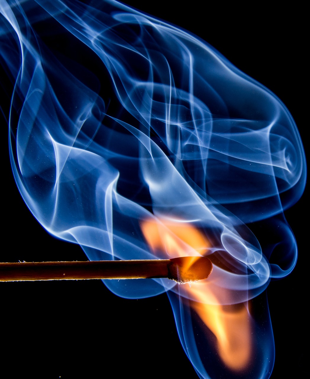 Image - fire match flame sulfur burn