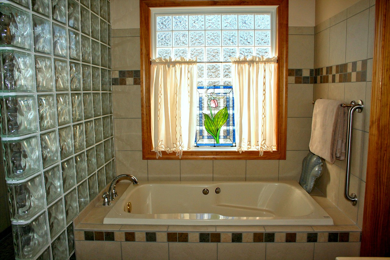 Image - bathtub stained glass window