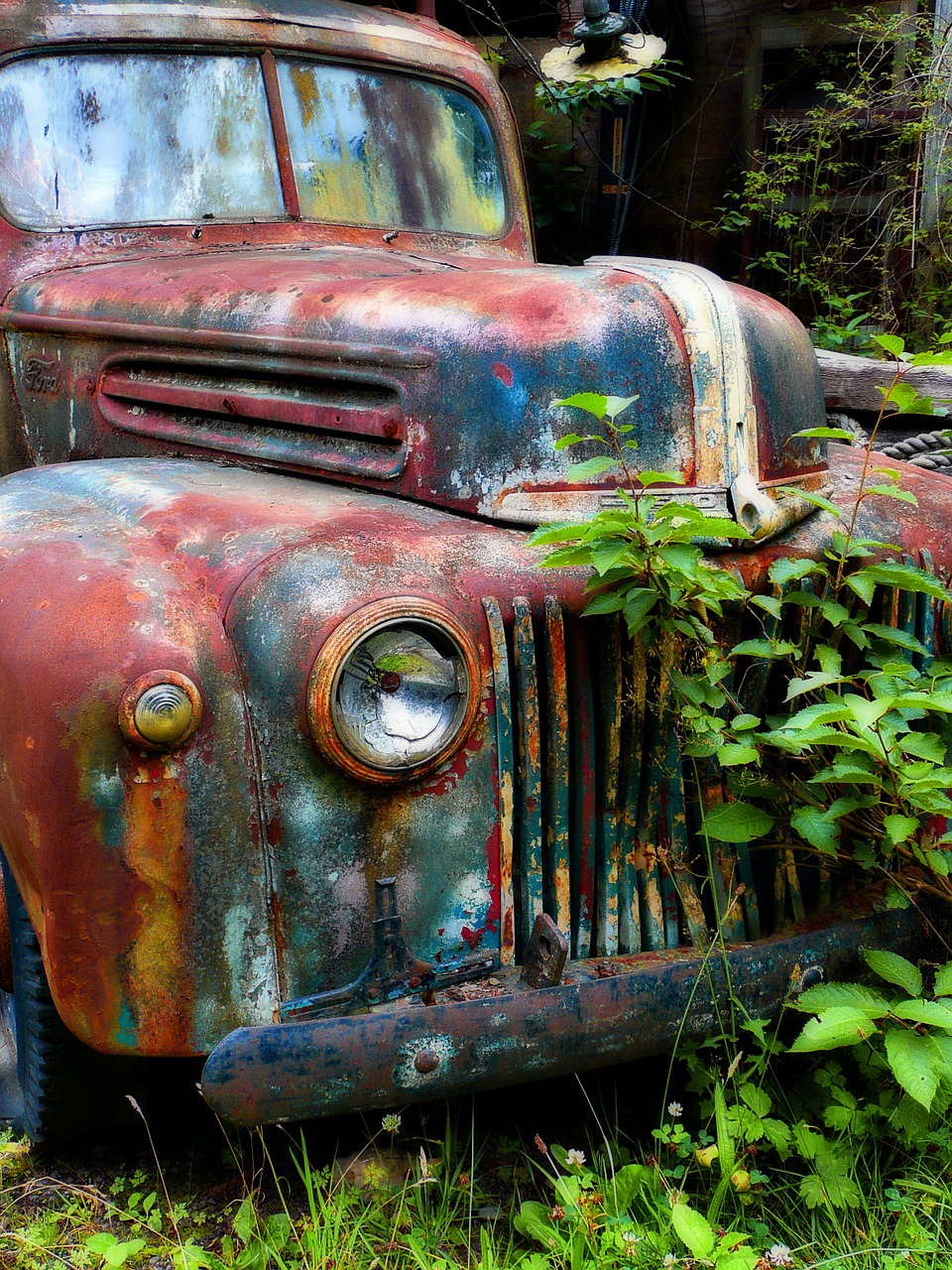 Image - old rusty car truck ford