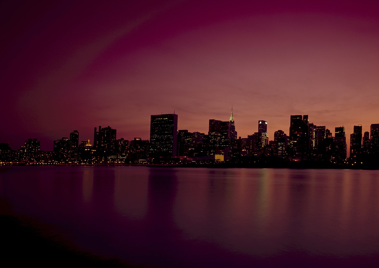 Image - new york city skyline dusk