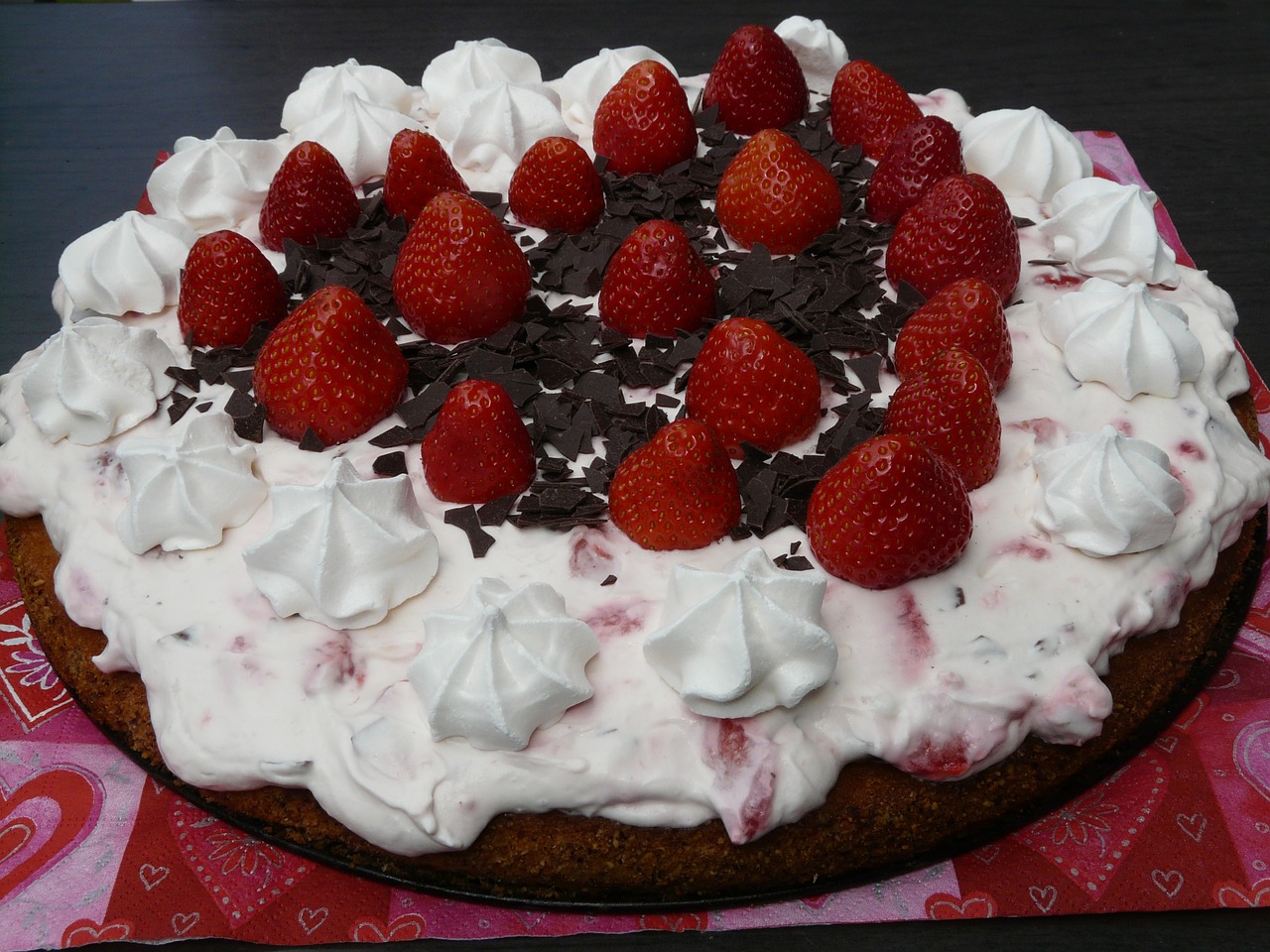 Image - cake strawberry pie strawberries