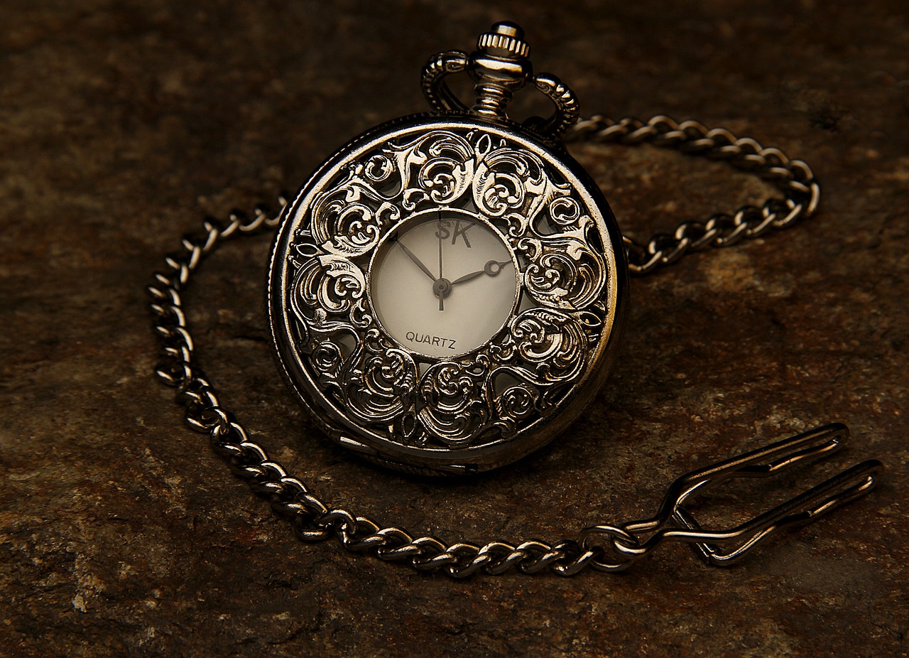 Image - pocket watch jewel chain stone