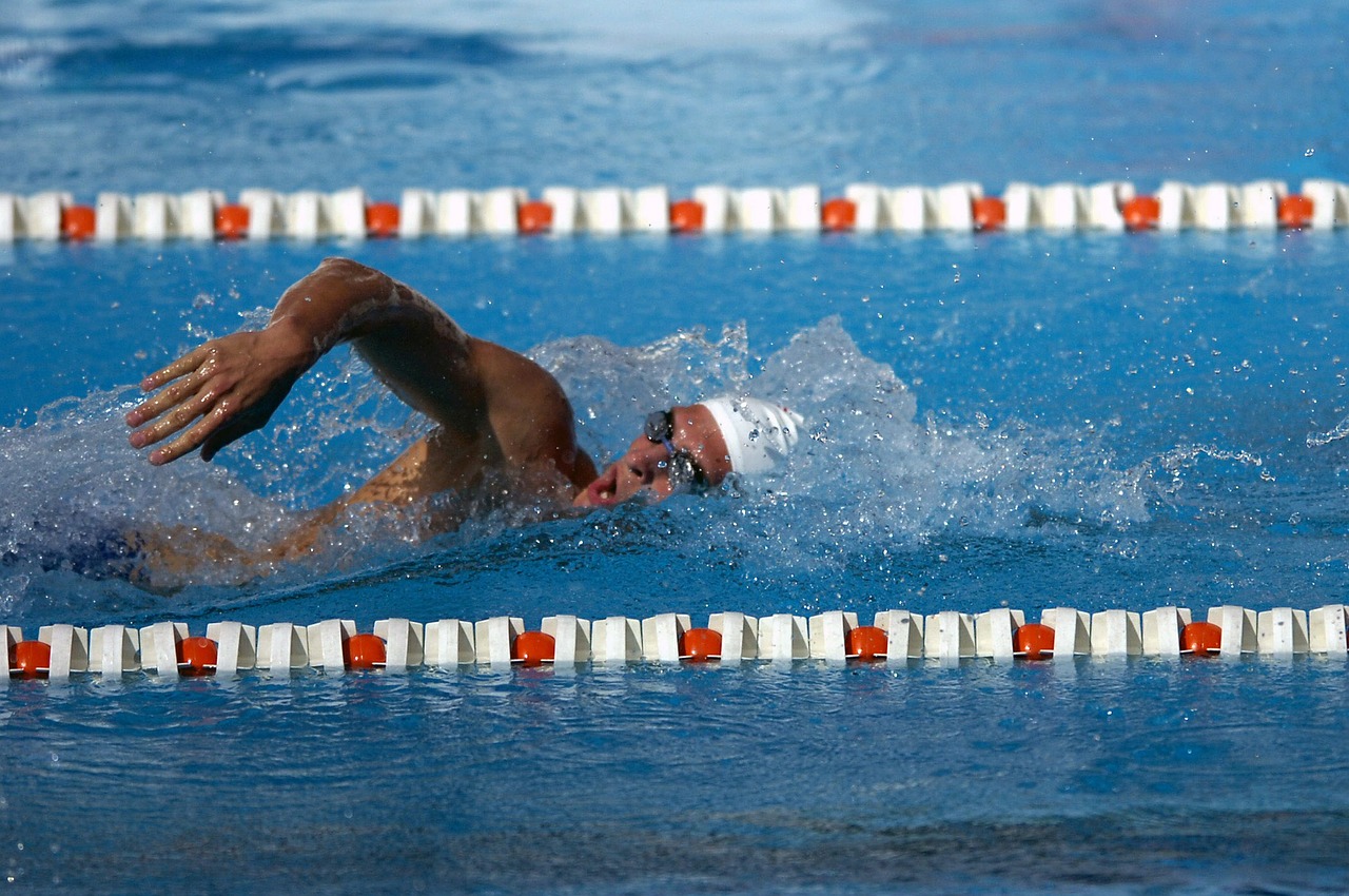 Image - swimmer freestyle water pool