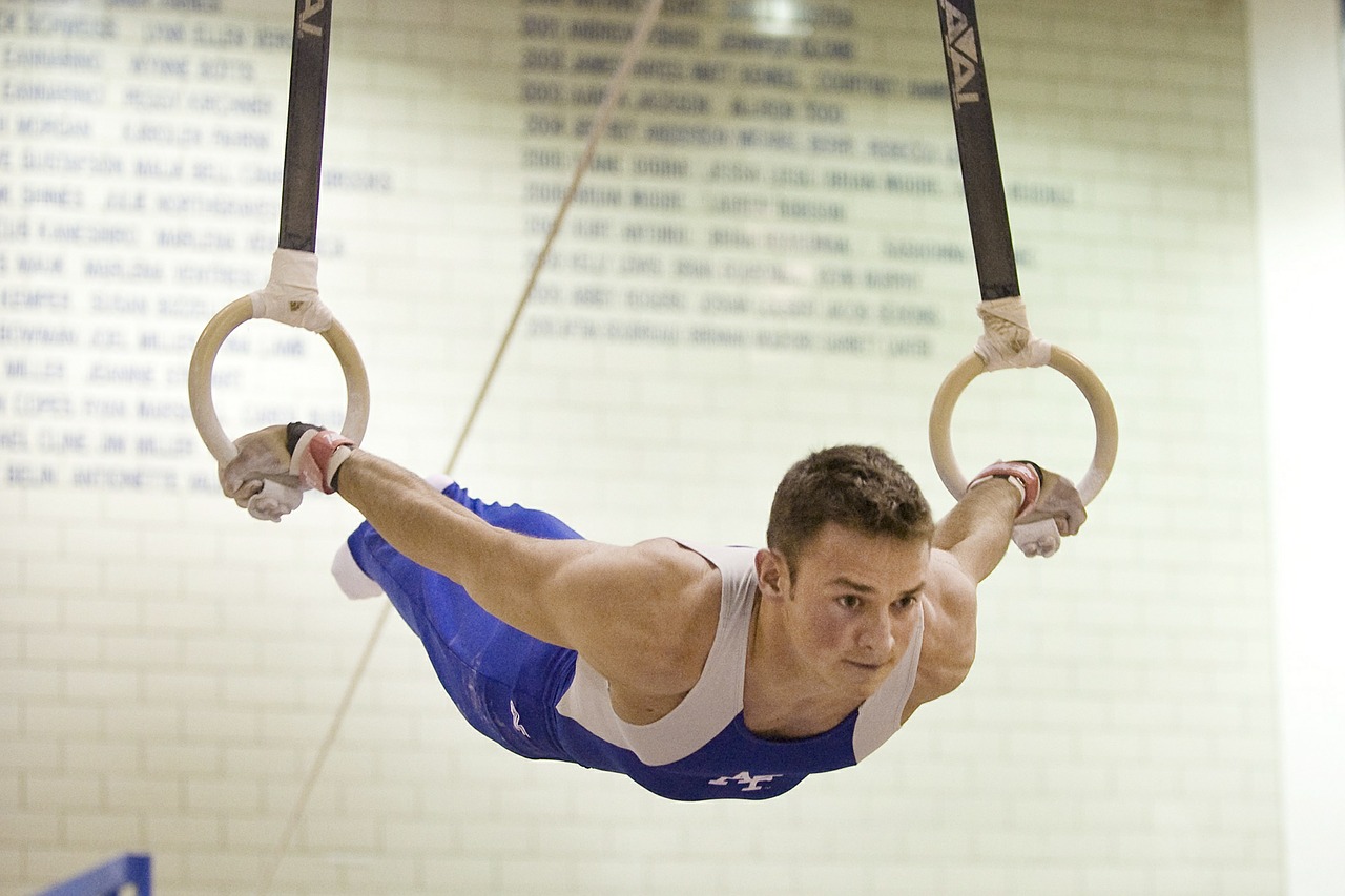 Image - rings athlete gymnastics muscular