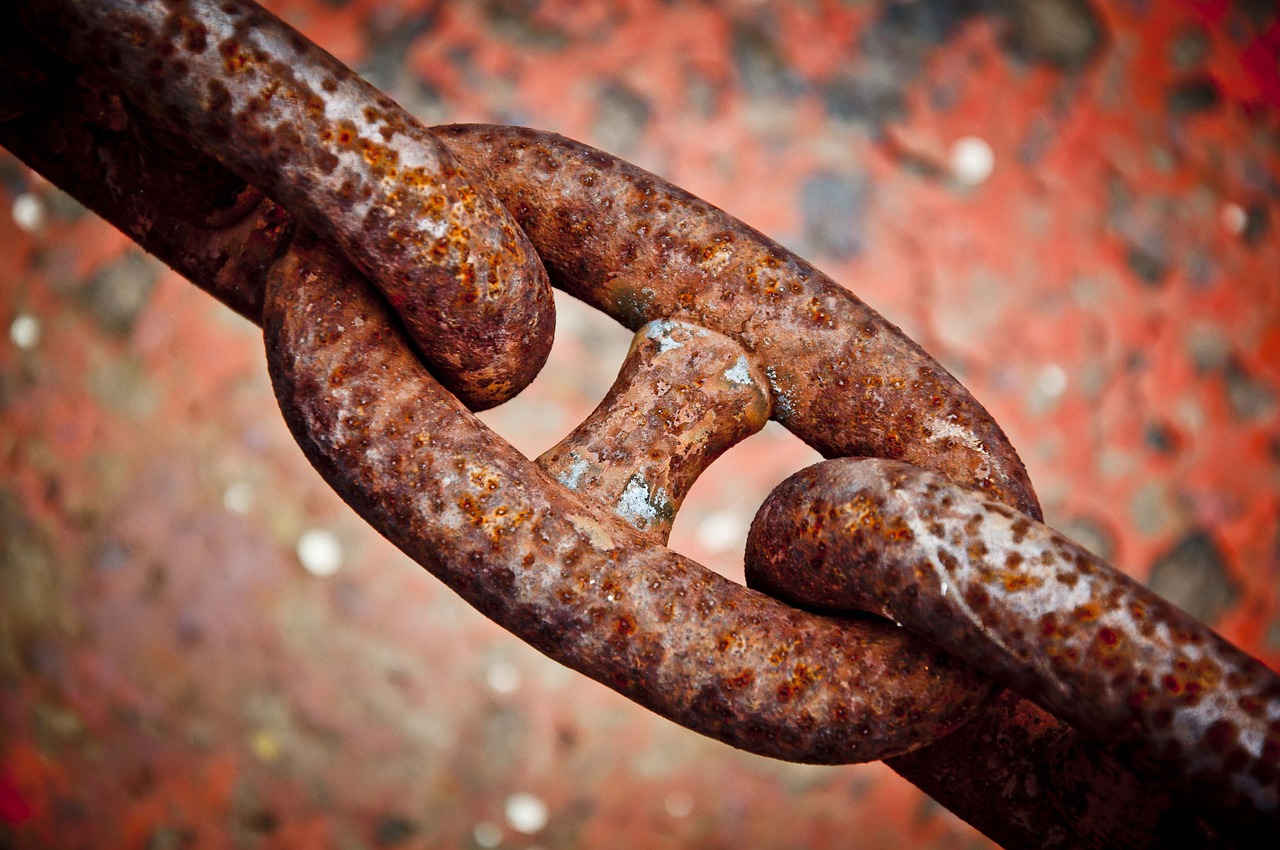 Image - chain rust iron metal macro rusty