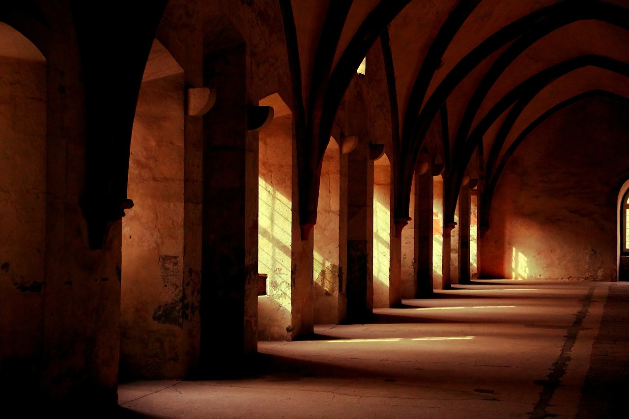 Image - monastery hallway ancient building