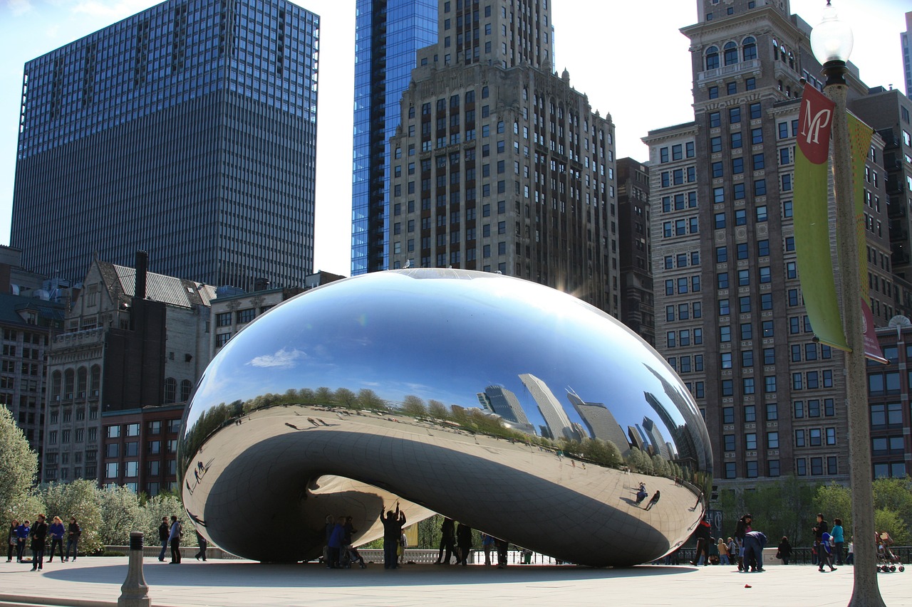 Image - chicago bean chicago mirror artwork