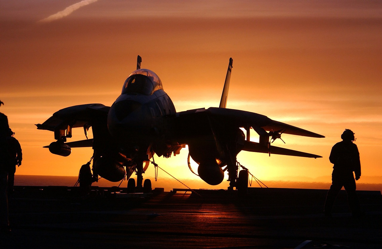 Image - military jet fighter aircraft carrier