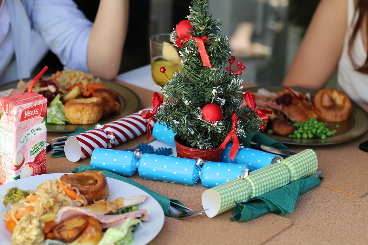 Image - christmas dinner table food