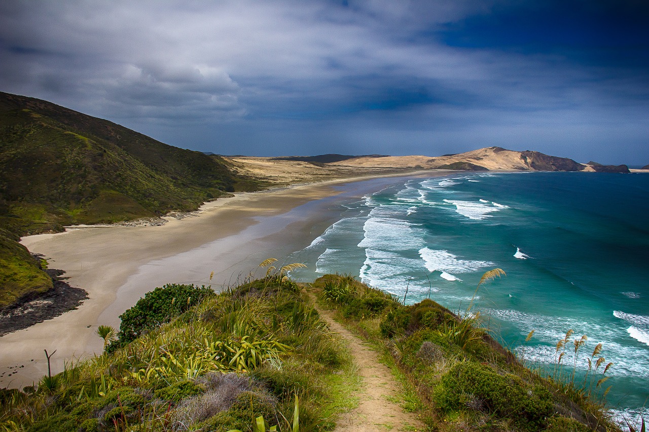 Image - new zealand hiking beach sea