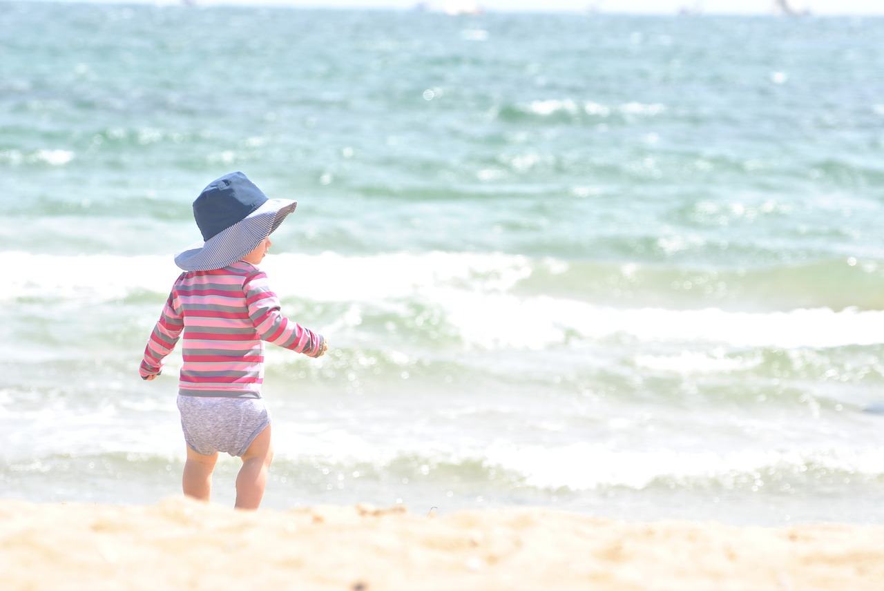 Image - child beach baby kid sea