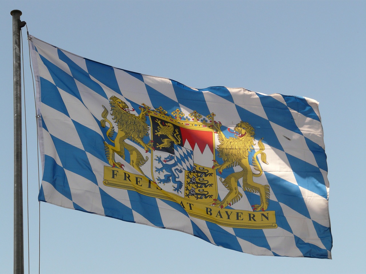 Image - bavarian flag flag bavaria germany