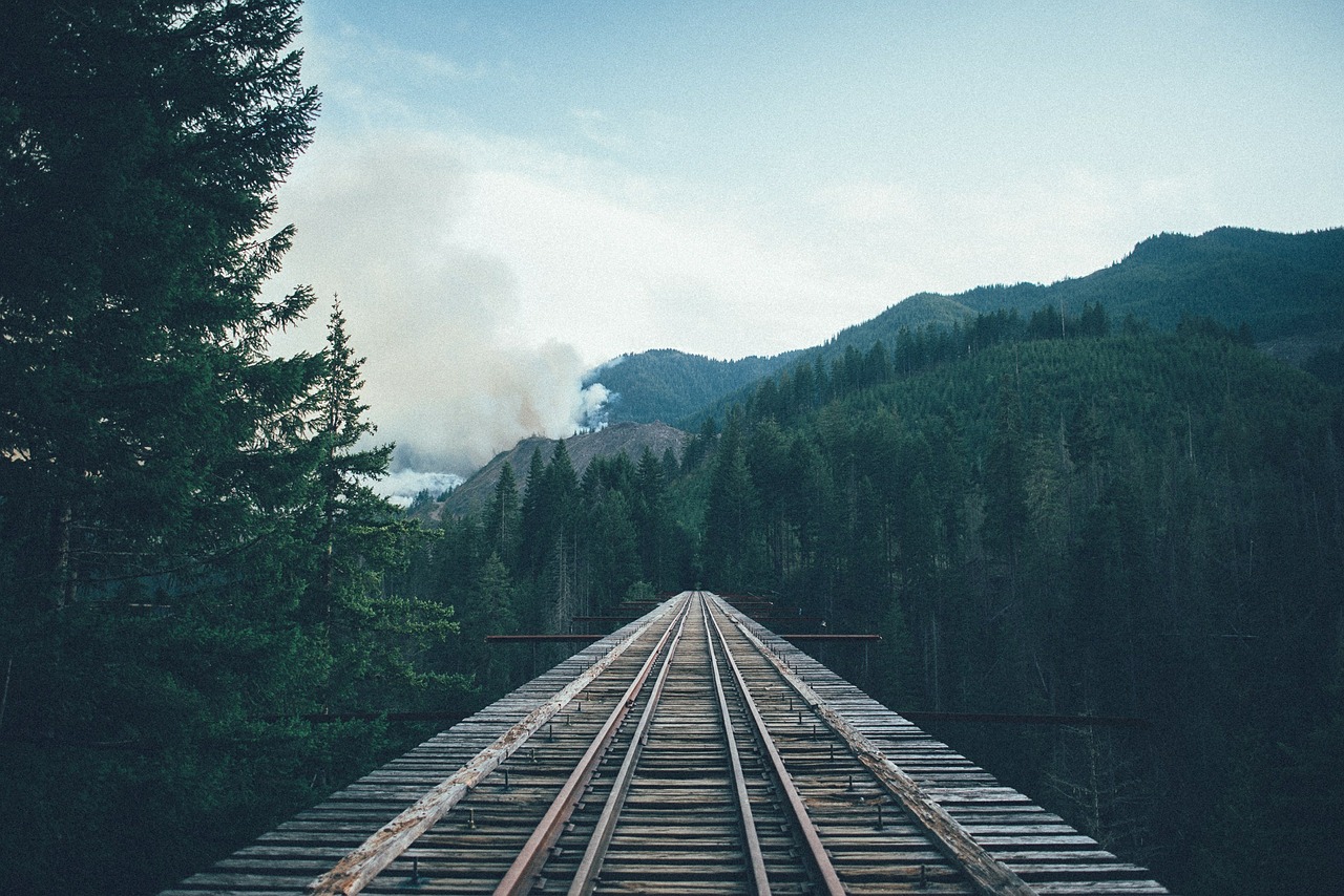 Image - bridge railway tracks tracks