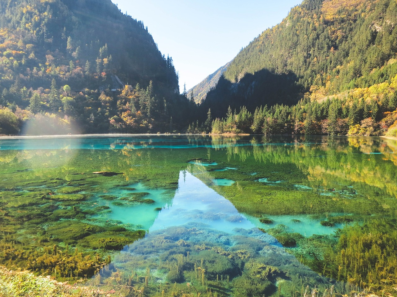 Image - lake water reflections nature