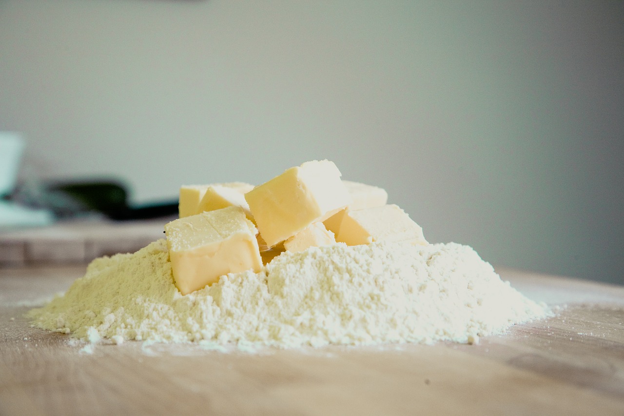 Image - bake butter flour mountain pile