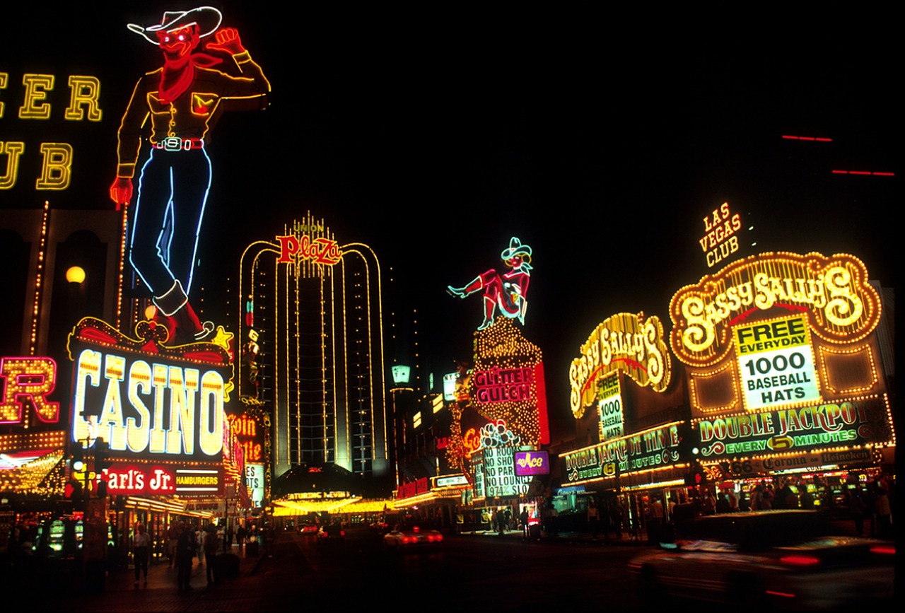 Image - las vegas night time neon lights