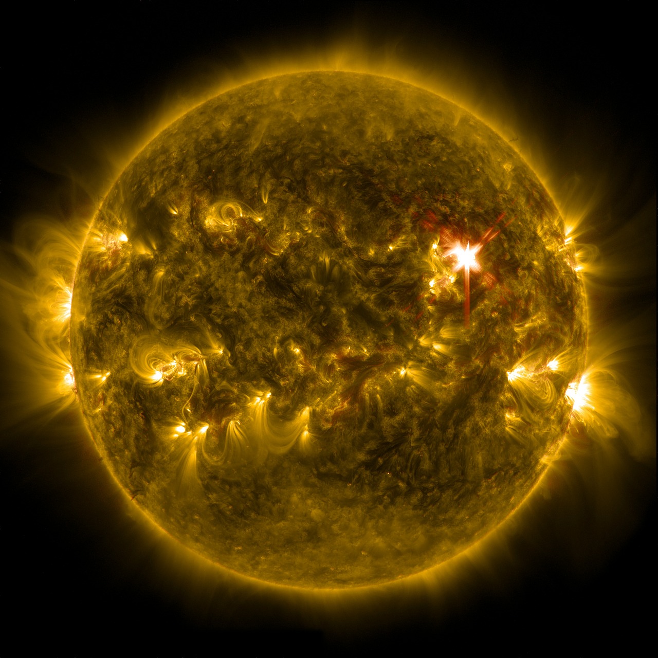 Image - solar flare sun eruption energy