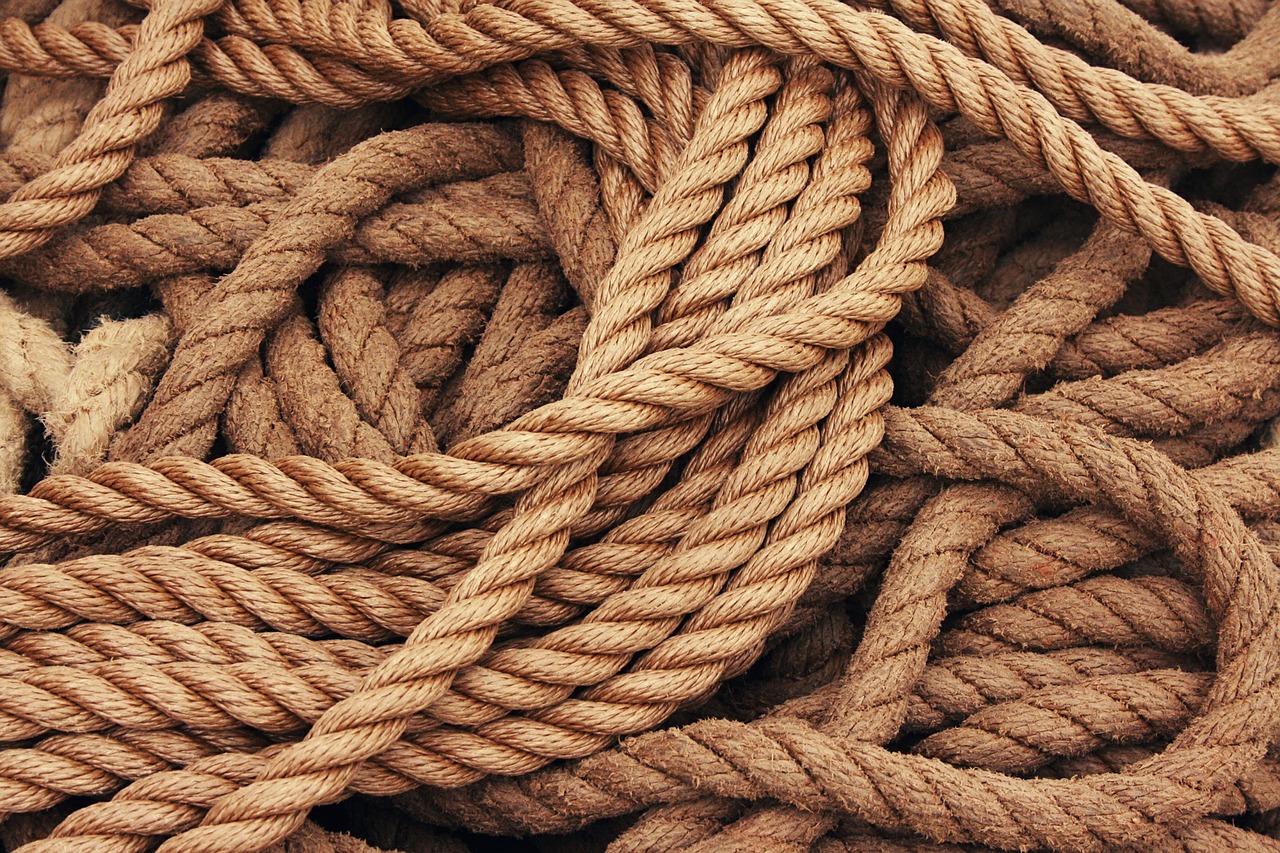 Image - ship traffic jams rope dew cordage