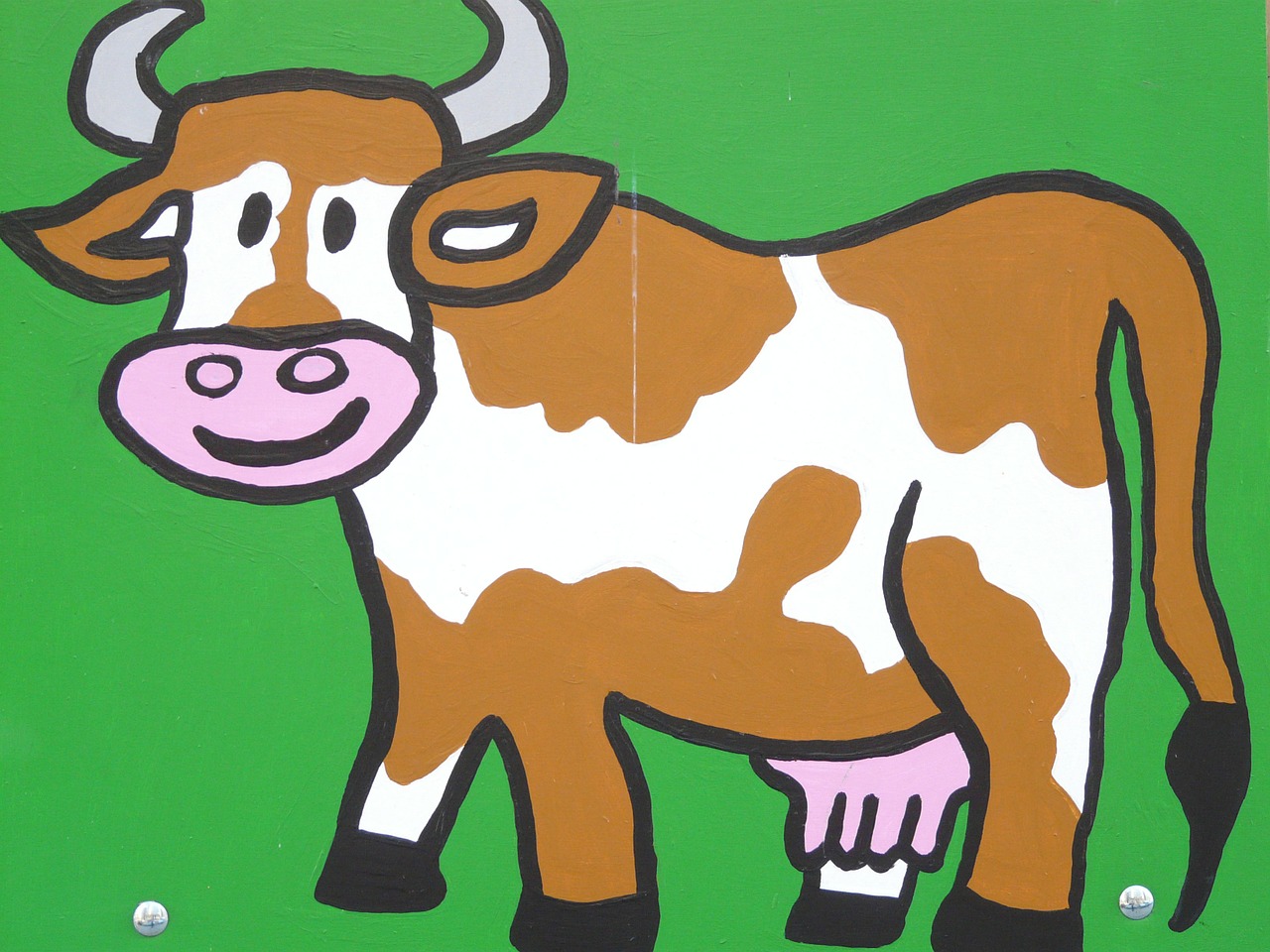 Image - cow cartoon character drawing funny