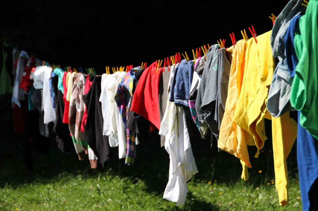 Image - clothes line laundry colorful wash