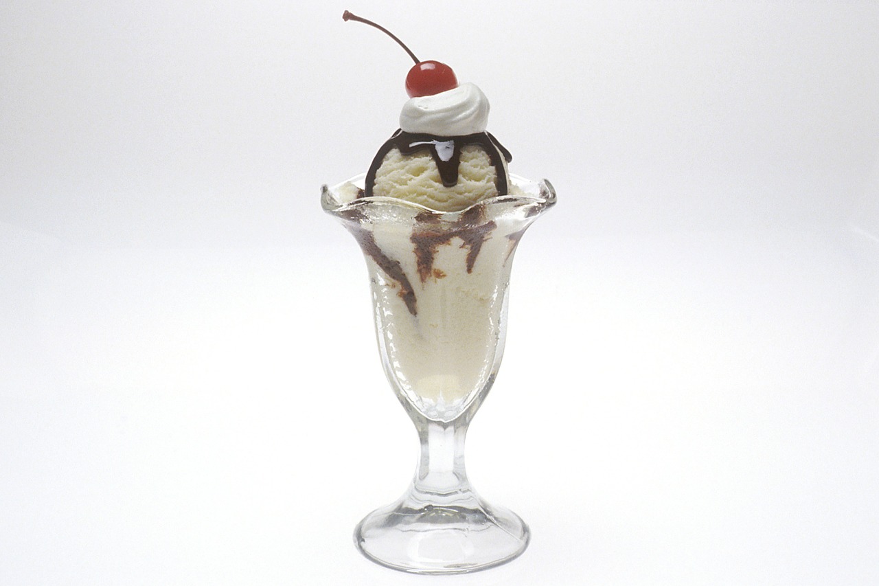 Image - ice cream sundae whipped cream