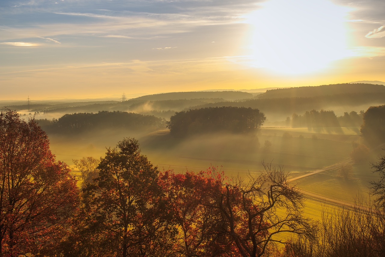 Image - sunrise away landscape morgenrot