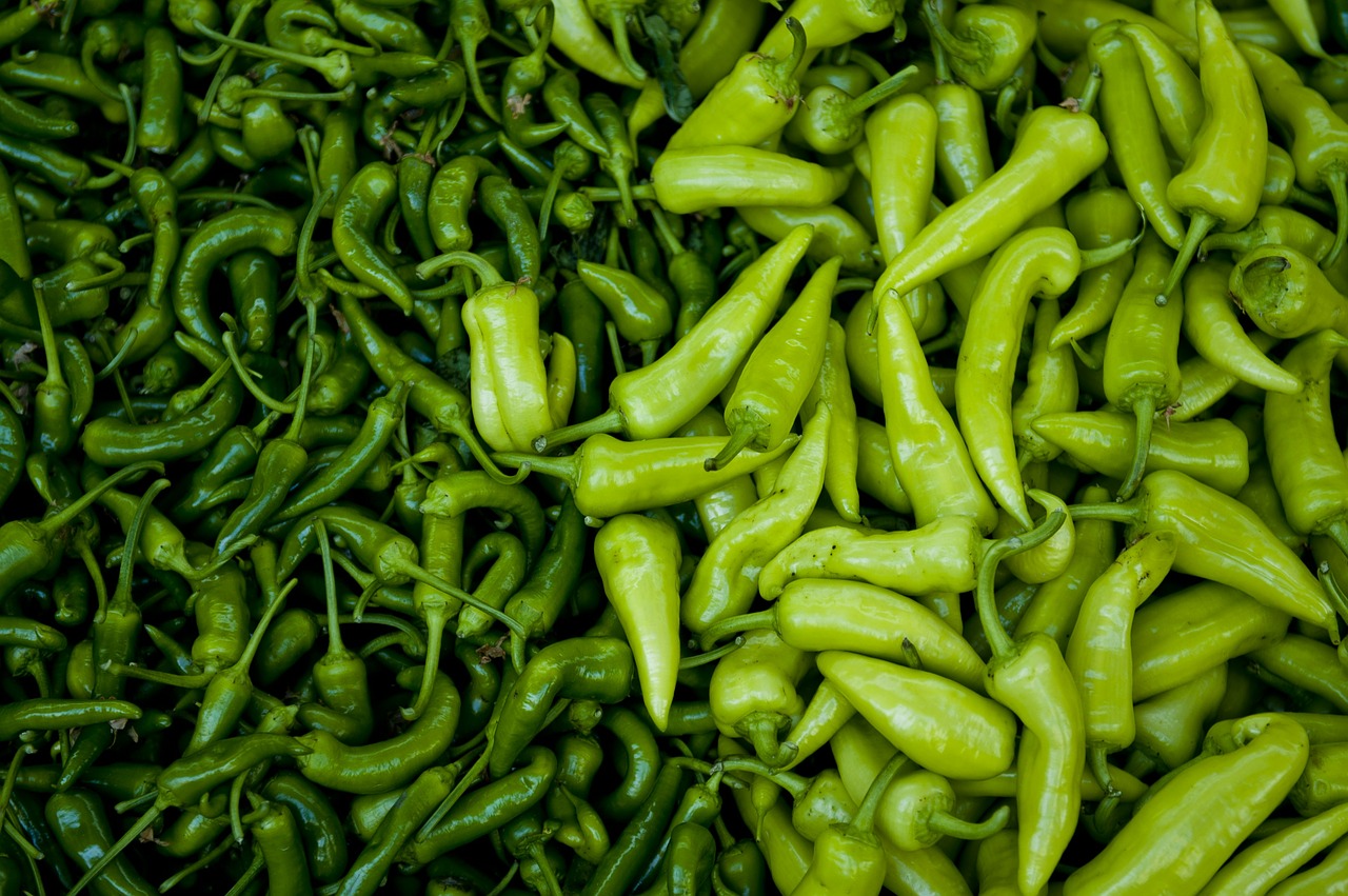 Image - fresh peppers farmers market