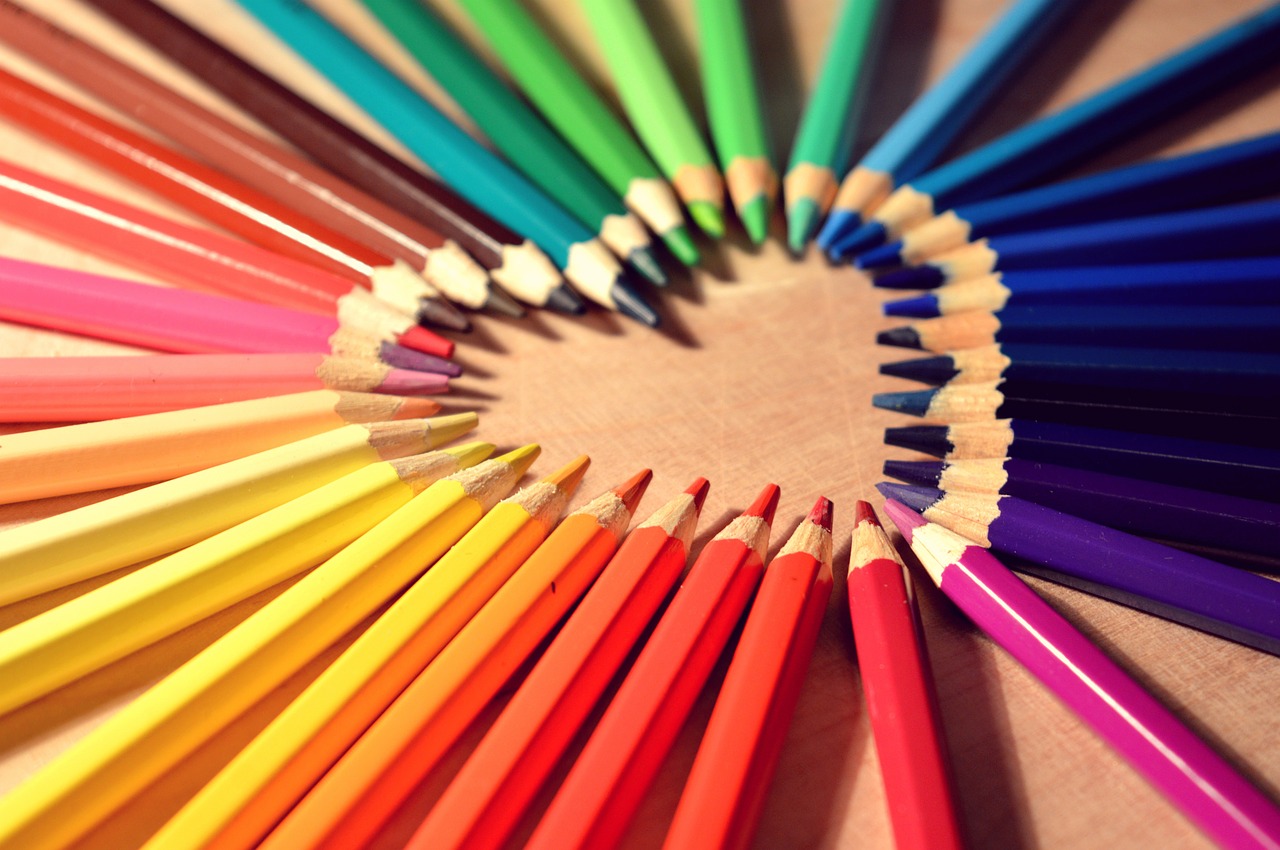 Image - crayons heart love art colors