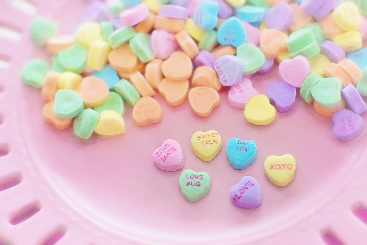 Image - valentine candy hearts conversation