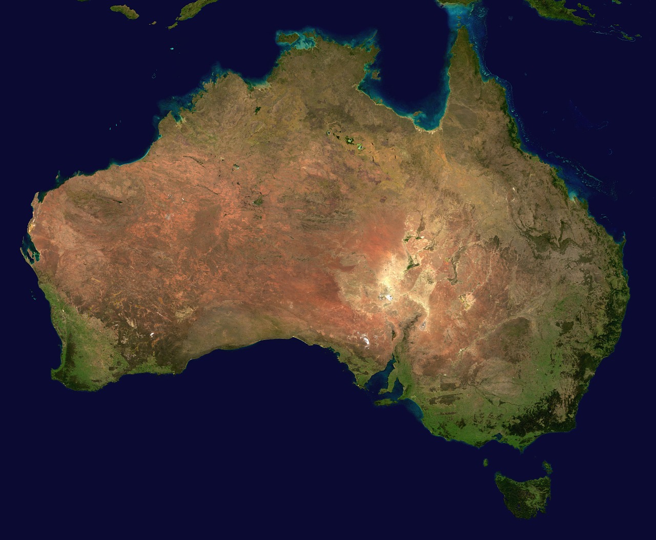 Image - australia continent aerial view