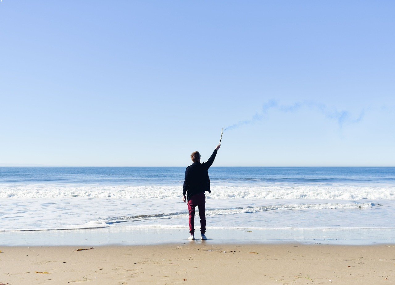 Image - person male beach lifestyle man