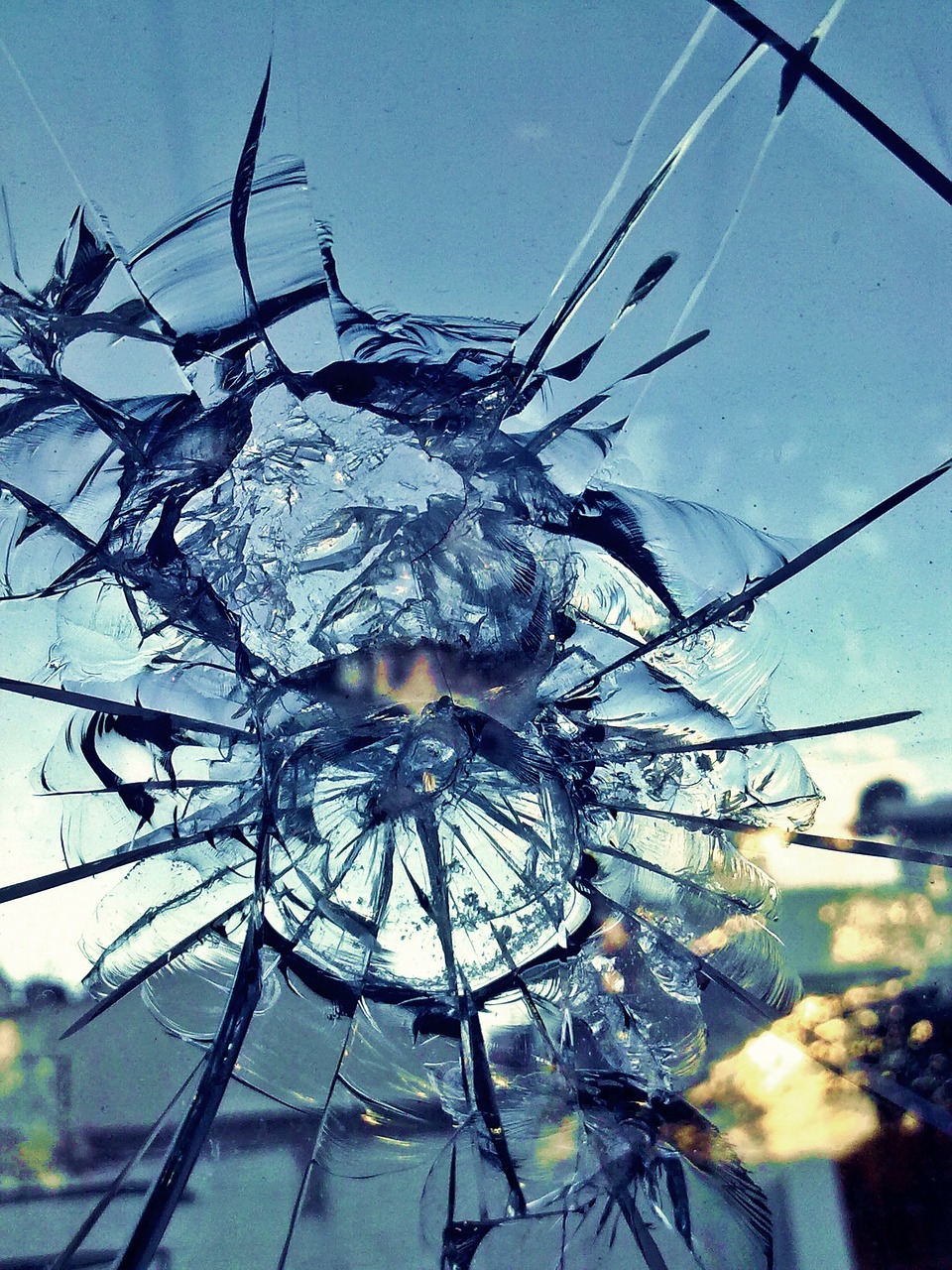 Image - glass broken break cracks texture