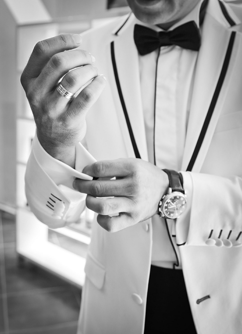 Image - son in law cufflinks black and white