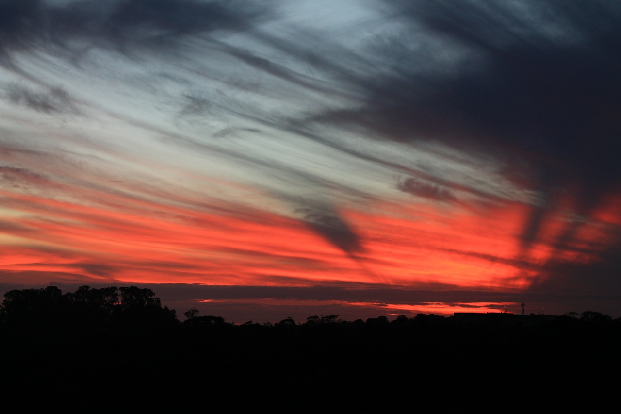 Image - sunset sky eventide clouds