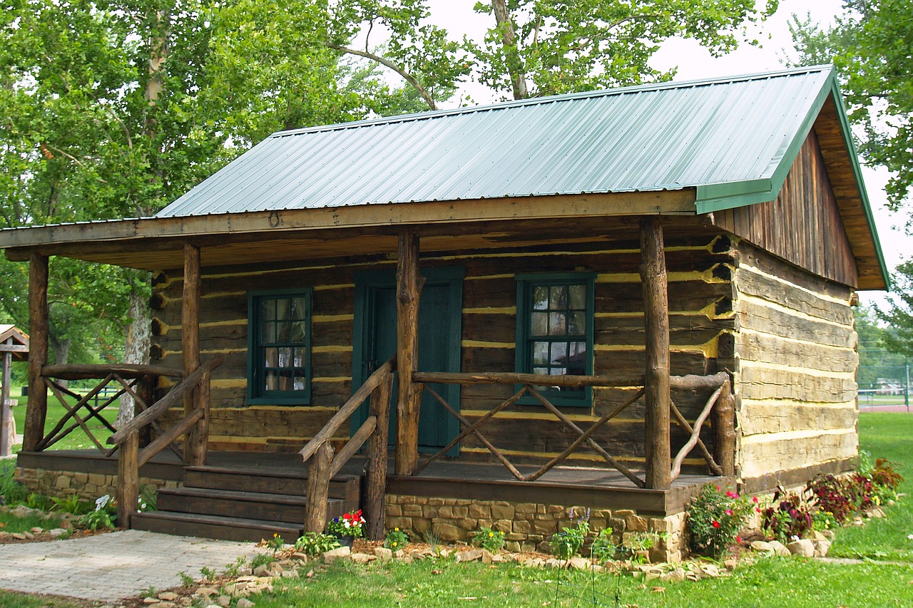 Image - log home cabin house wood rural