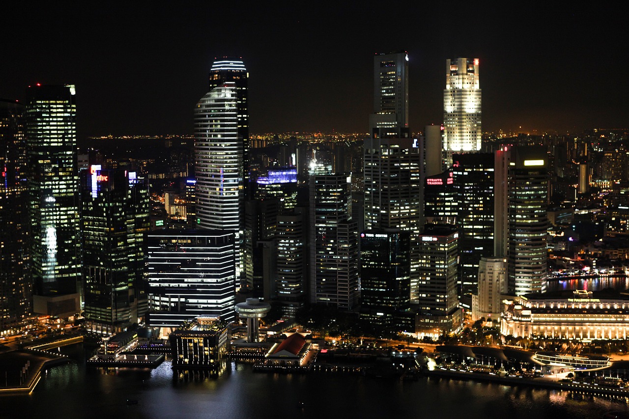 Image - city at night lights skyline