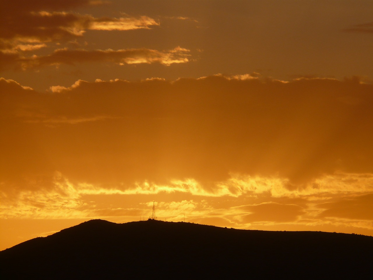 Image - sunset sun golden mood sunbeam