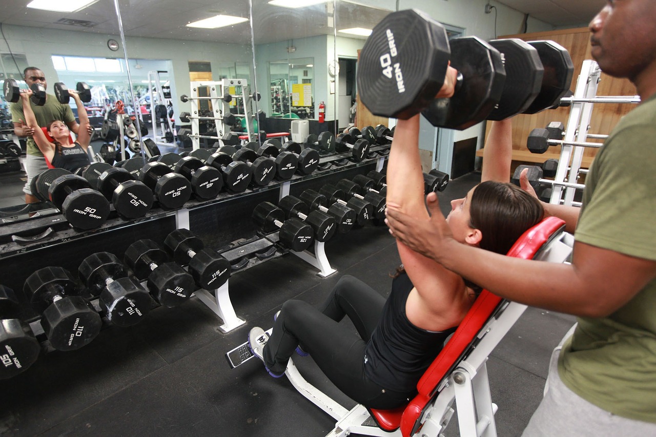 Image - weights lifting power female gym