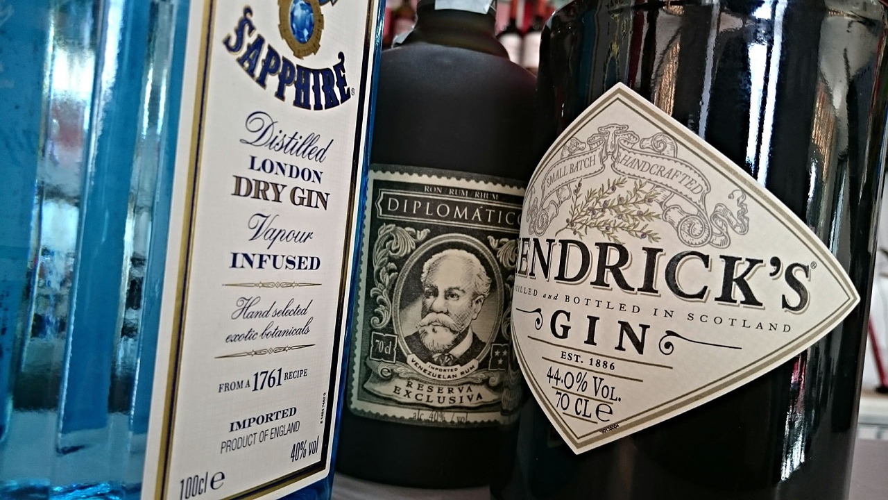 Image - rum gin alcohol bar alcoholic