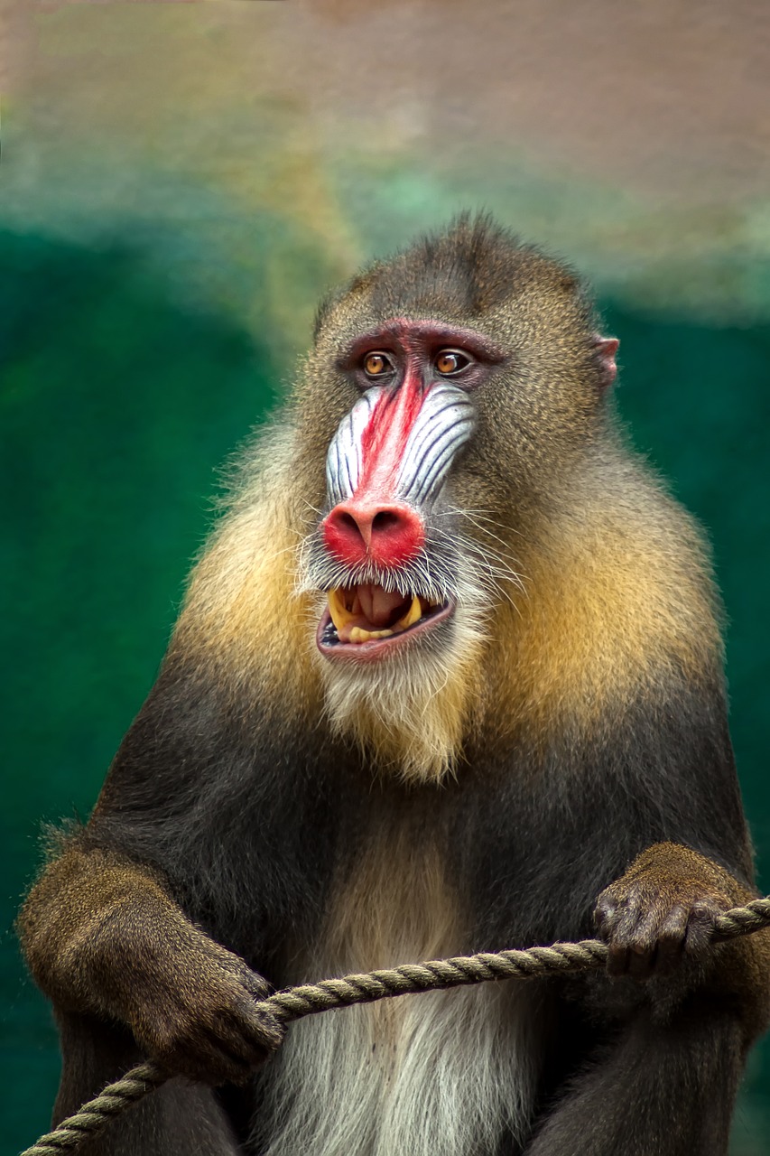 Image - monkey mandril africa baboon