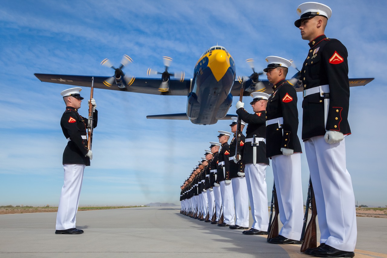 Image - military usa marines drill silent