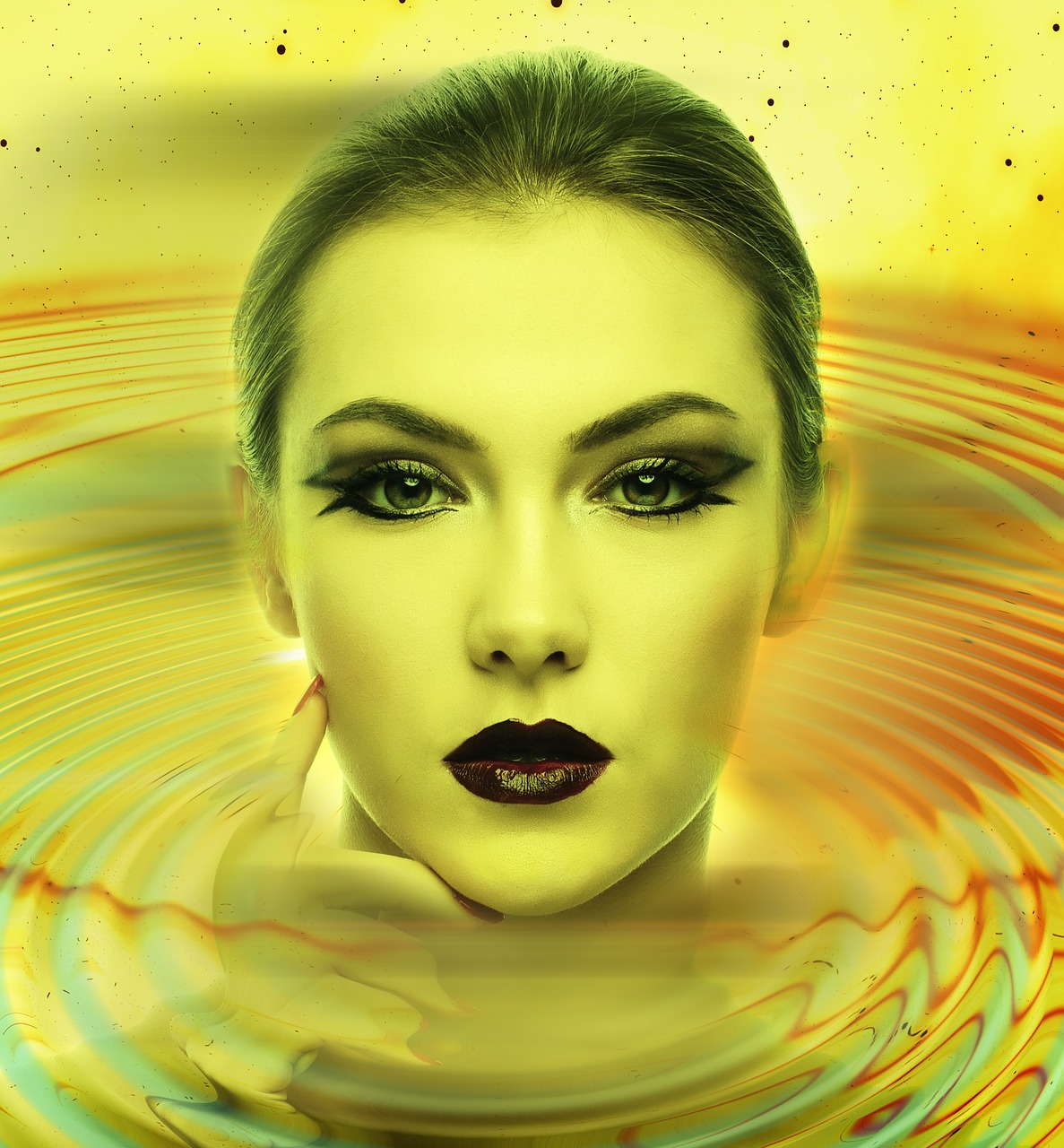 Image - woman face head portrait eyes